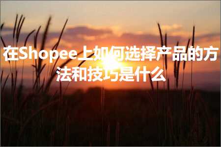 璺ㄥ鐢靛晢鐭ヨ瘑:鍦⊿hopee涓婂浣曢€夋嫨浜у搧鐨勬柟娉曞拰鎶€宸ф槸浠€涔? width=